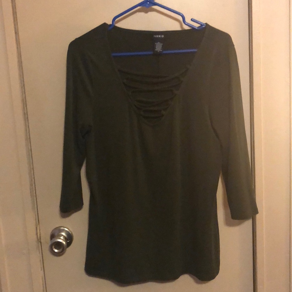 Olive green shirt